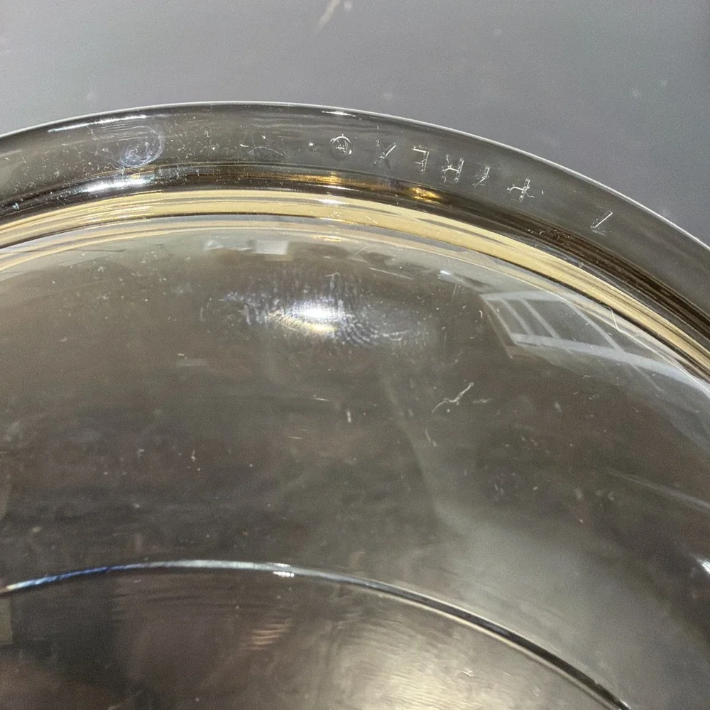 Pyrex VISION WARE Amber Glass Lid V-1-C Fits 1L Vision Ware Sauce Pan